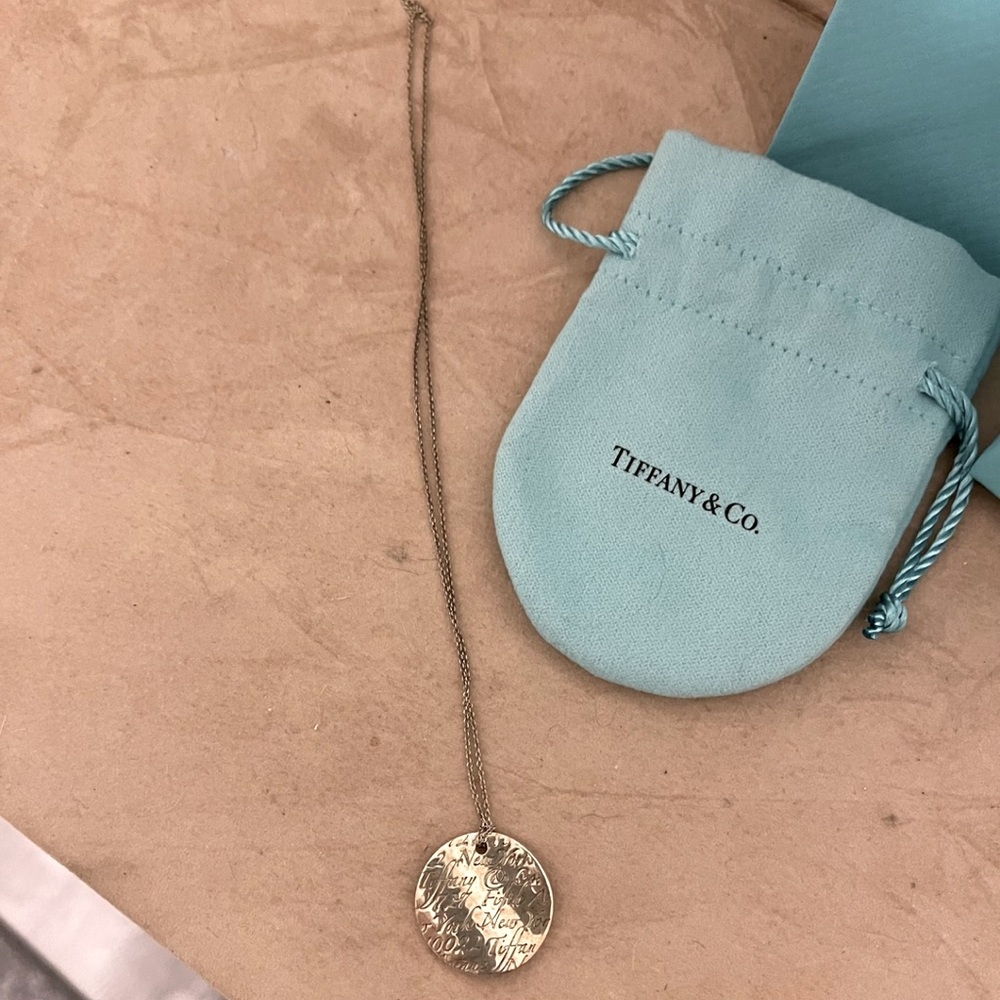 Tiffany &  Co round pendant and necklace